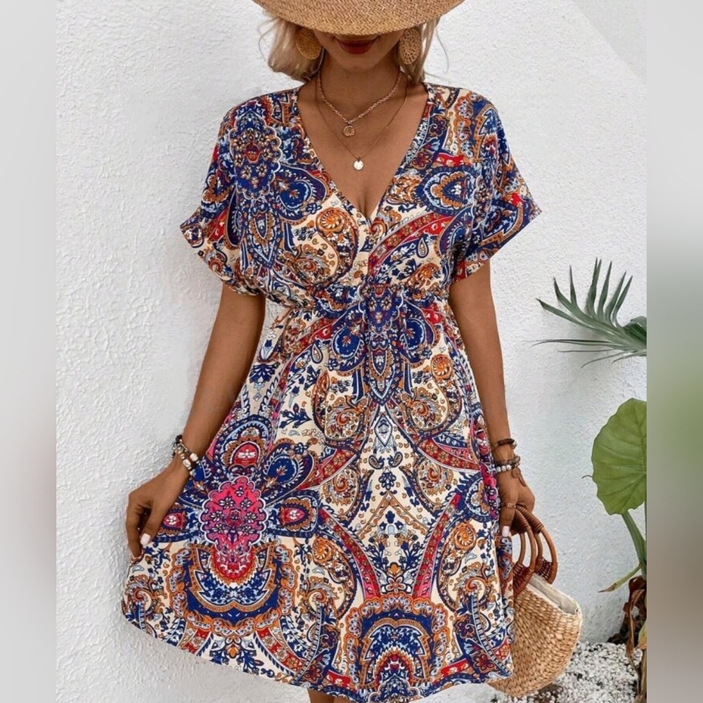 Women's paisley dress